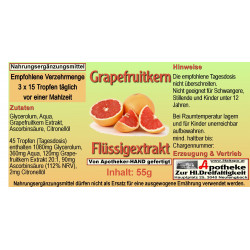 Grapefruitkern Flüssigextrakt Lösung