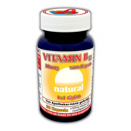 Vitamin B12 20mcg natural Vegi- Kapseln