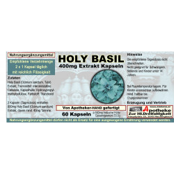 Holy Basil 400mg Extrakt Kapseln