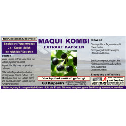 Maqui Kombi Extrakt Kapseln