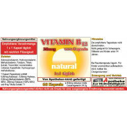 Vitamin B12 20mcg natural Vegi- Kapseln