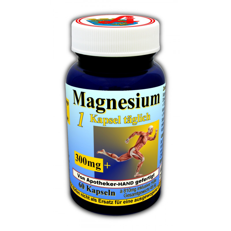 Magnesium 300 mg plus Kapseln 60 Stück Magnesium 300 mg plus Kapseln 60 Stück