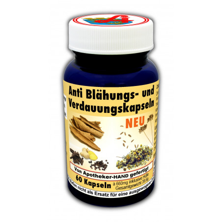 Anti-Blähungs- & Verdauungs- Kapseln