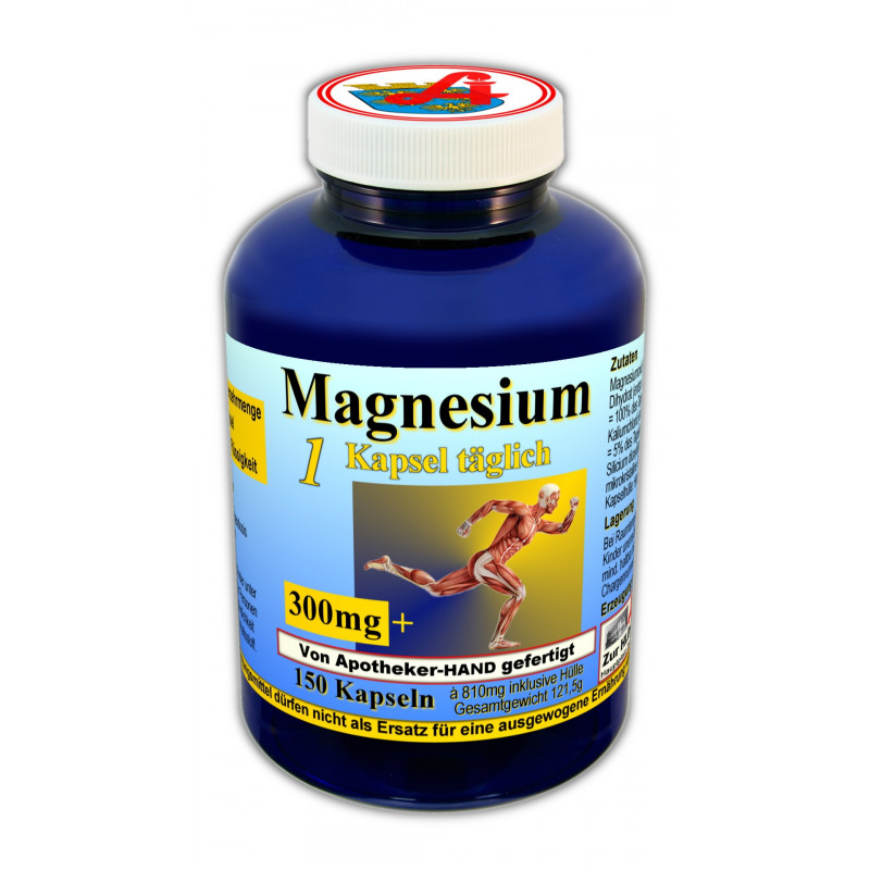 Magnesium 300 mg plus Kapseln 150 Stück Magnesium 300 mg plus Kapseln 150 Stück