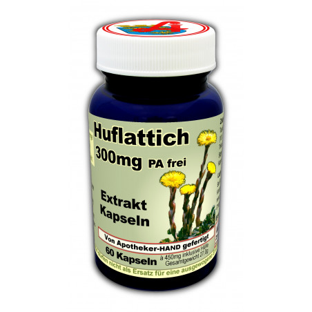 Huflattich Extrakt Kapseln 300mg PA-frei