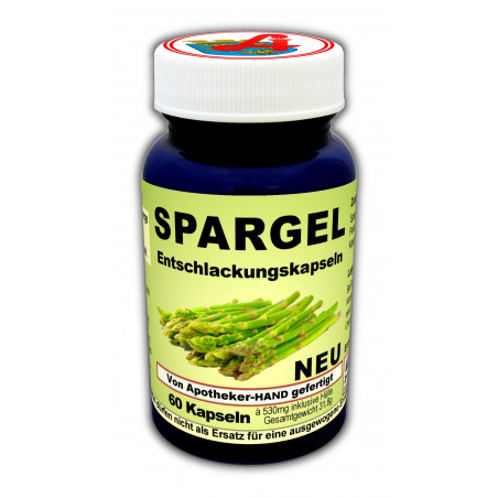 Spargel Entschlackungs-Kapseln Neu